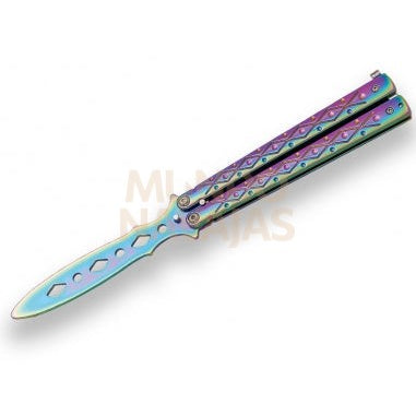 Abanico de entrenamiento JKR777 sin filo, mango acero inox