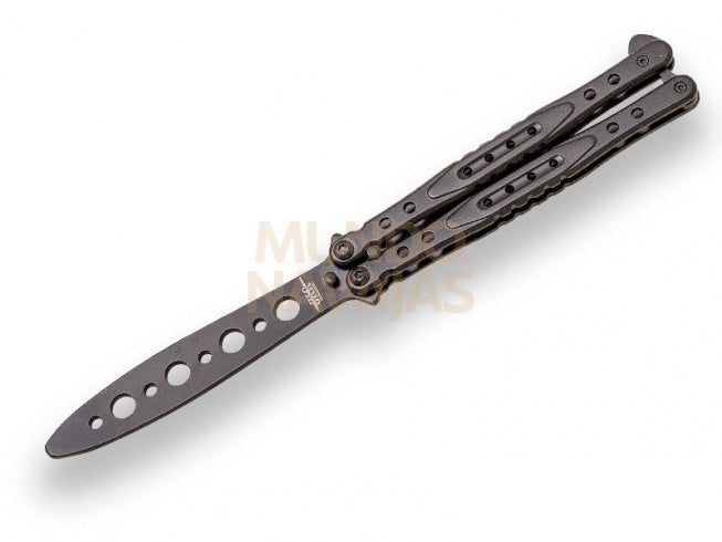 Abanico de entrenamiento JKR778 sin filo, hoja 11 cm mango  zamak