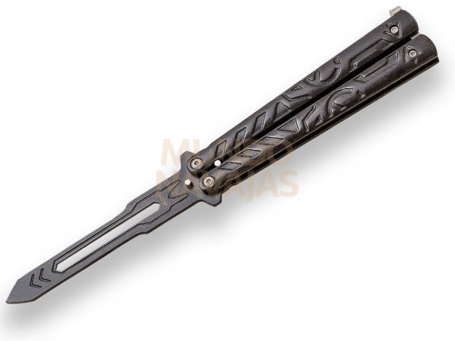 Abanico de entrenamiento JKR779 sin filo, mango de zamak