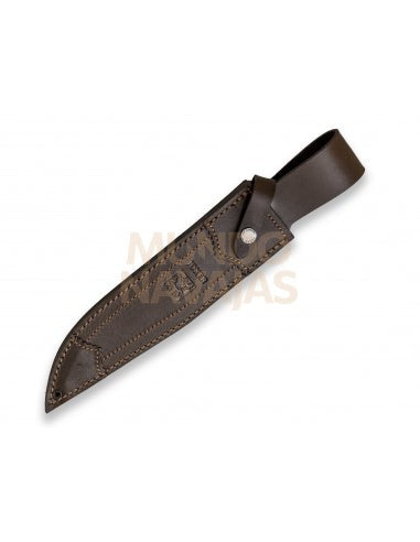 Cuchillo bowie 7.87" puño madera nogal hoja 20 cm