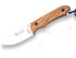Cuchillo bushcraft Joker Aguila, mango de olivo, hoja de 8,5 cm.funda de cuero.