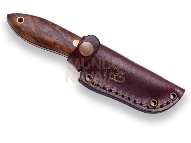 Cuchillo bushcraft Joker Avispa scandi mango de nogal cuchillo de cuello y EDC