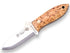 Cuchillo bushcraft Joker Bs 9 avispa scandi mango de abedul rizado cuchillo de cuello y...