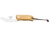 Cuchillo bushcraft Joker Erizo con cachas en madera de olivo y hoja inox de 7,5 cm.