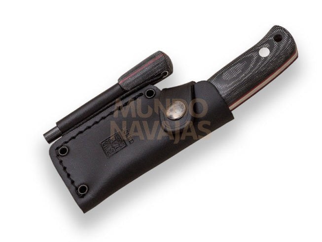 Cuchillo bushcraft Joker Erizo TS1 con pedernal mango de micarta