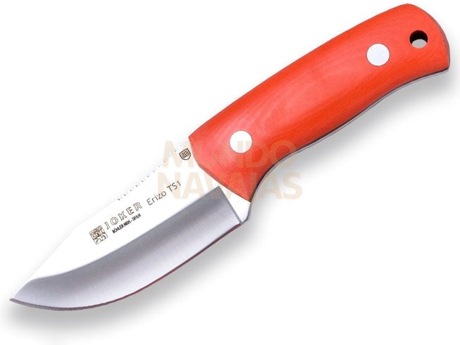 Cuchillo bushcraft Joker Erizo TS1. cuchillo para cuello y cinturón. acero böhler N695....