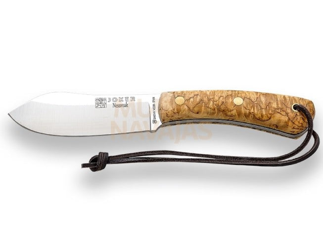 Cuchillo bushcraft Joker Nessmuk , mango de abedul