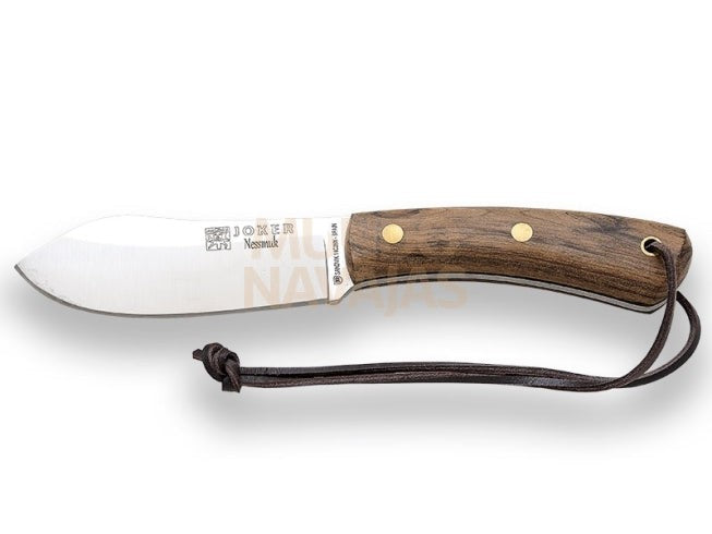Cuchillo bushcraft Joker Nessmuk , mango de nogal