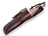 Cuchillo bushcraft y caza Joker BS9 Canadiense con ferrocerio mango canvas micarta