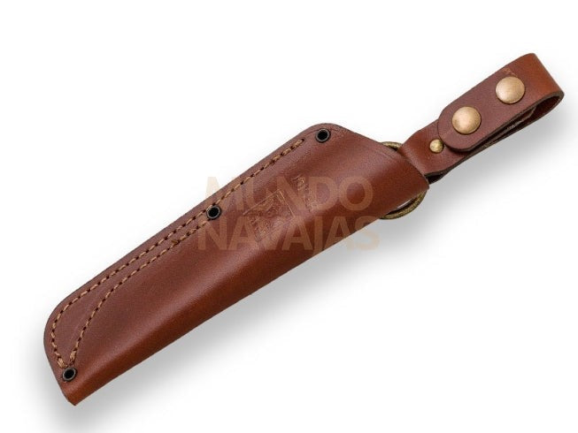 Cuchillo bushcraft y supervivencia Joker Bushlord mango de nogal