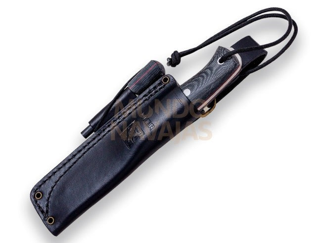 Cuchillo bushcraft y supervivencia Joker Ember con ferrocerio filo scandi mango micarta...