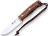 Cuchillo bushcraft y supervivencia Joker Ember flat mango de nogal