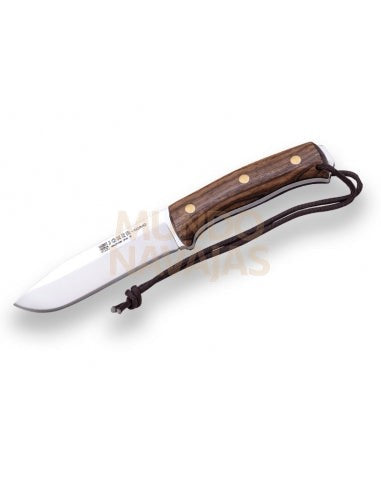 Cuchillo bushcraft y supervivencia Joker Nomad mango de nogal