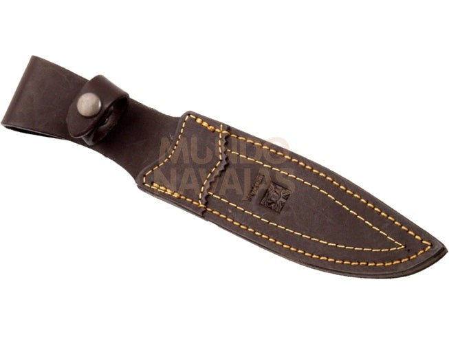 Cuchillo de caza Joker Antílope, cachas asta de ciervo y hoja 19,5 cm.funda de cuero