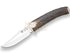 Cuchillo de caza Joker Luchasdera, mango punta asta ciervo, hoja de 10 cm. funda de cuero.