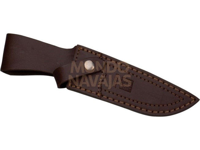 Cuchillo de monte con cachas en asta de ciervo y hoja de 14 cm.