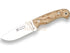 Cuchillo de monte enterizo con cachas de abedul rizado y hoja de 11 cm