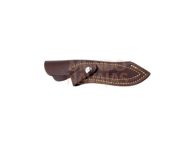 Cuchillo de monte enterizo con virola cachas en asta de ciervo y hoja de 10 cm.