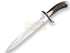 Cuchillo de remate Joker Chamoís, puño de ciervo, hoja de 25,5 cm.funda de cuero