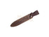 Cuchillo de remate Joker Chamoís, puño de ciervo, hoja de 25,5 cm.funda de cuero