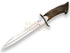 Cuchillo de remate Joker Chamoís, puño de ciervo,hoja de 25,5 cm.funda de cuero