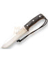 Cuchillo de supervivencia Joker Nomad 6.5" mango micarta negra.funda kydex con pedernal