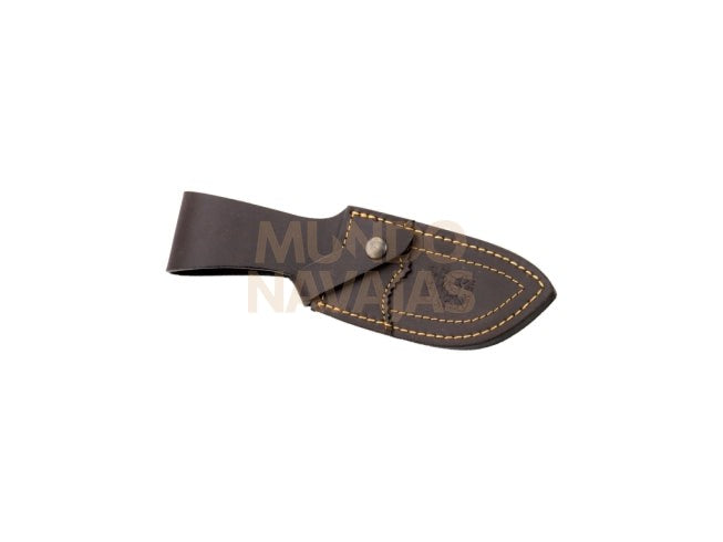 Cuchillo desollador Joker Desmogue d, puño de ciervo, hoja inox de 11 cm.funda de cuero.