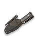 Cuchillo Joker Erizo TS2 puño canvas negro h/ 9,5 cm funda kydex con pedernal