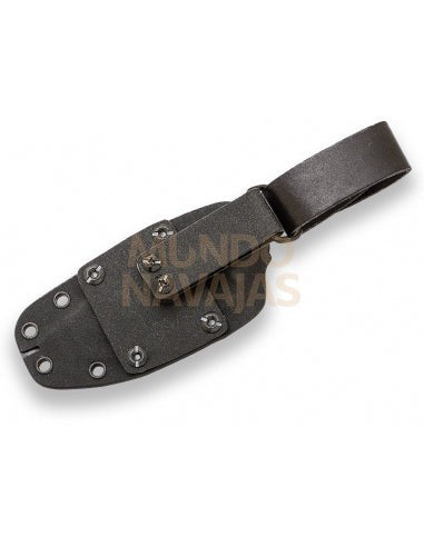 Cuchillo Joker Erizo TS2 puño canvas negro h/ 9,5 cm funda kydex con pedernal