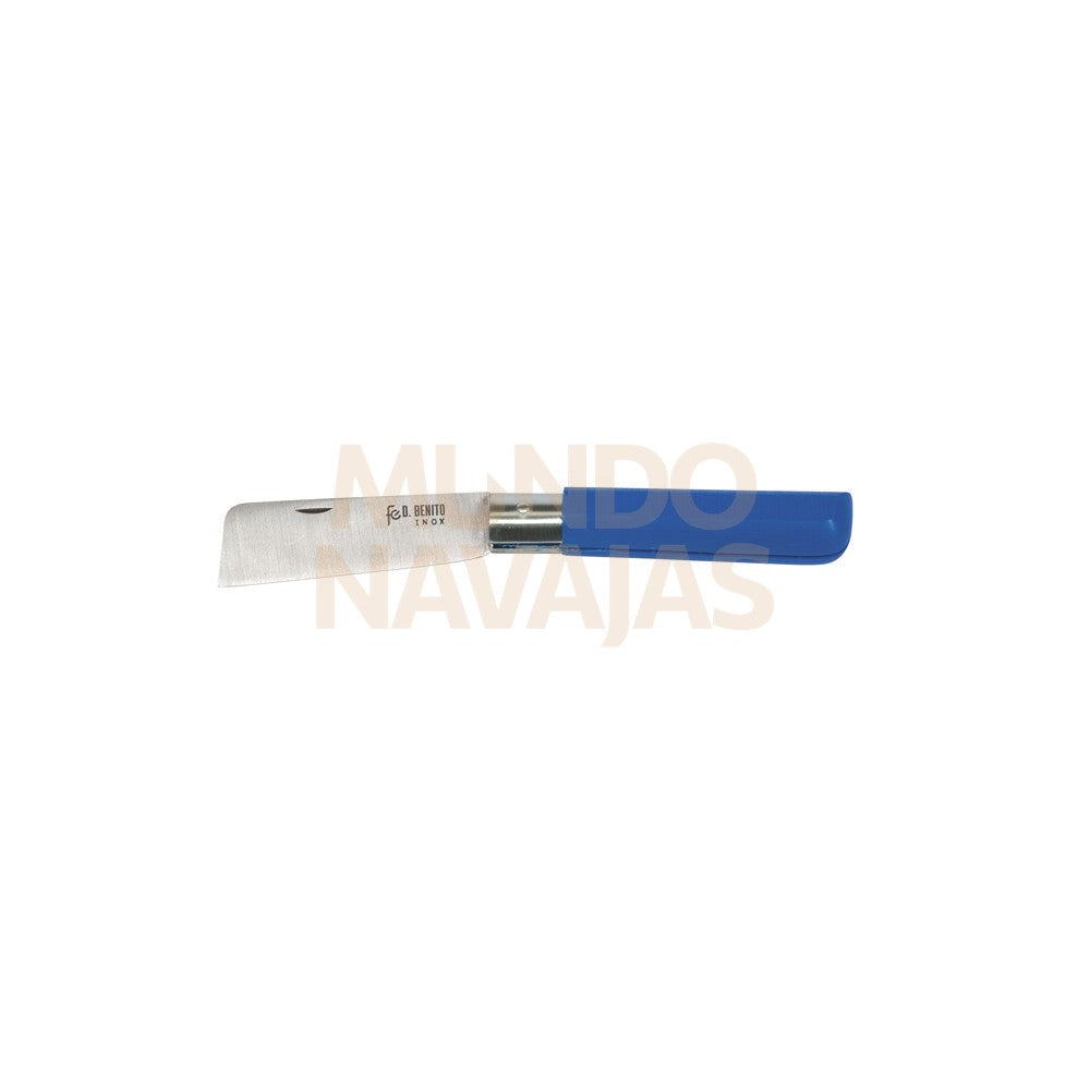 Navaja fibra tapon.100 INOX.azul blister