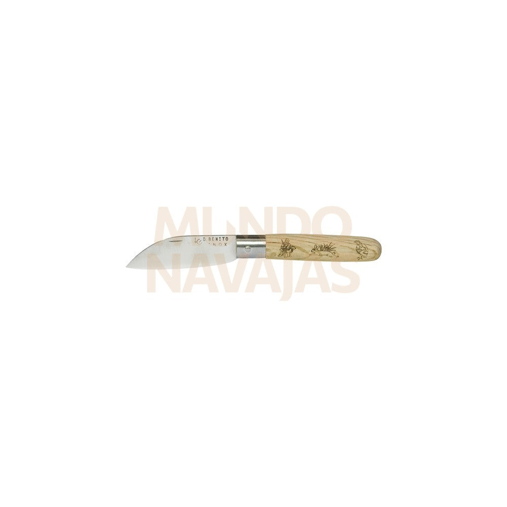 Navaja c/recto 90 INOX. liebre blister