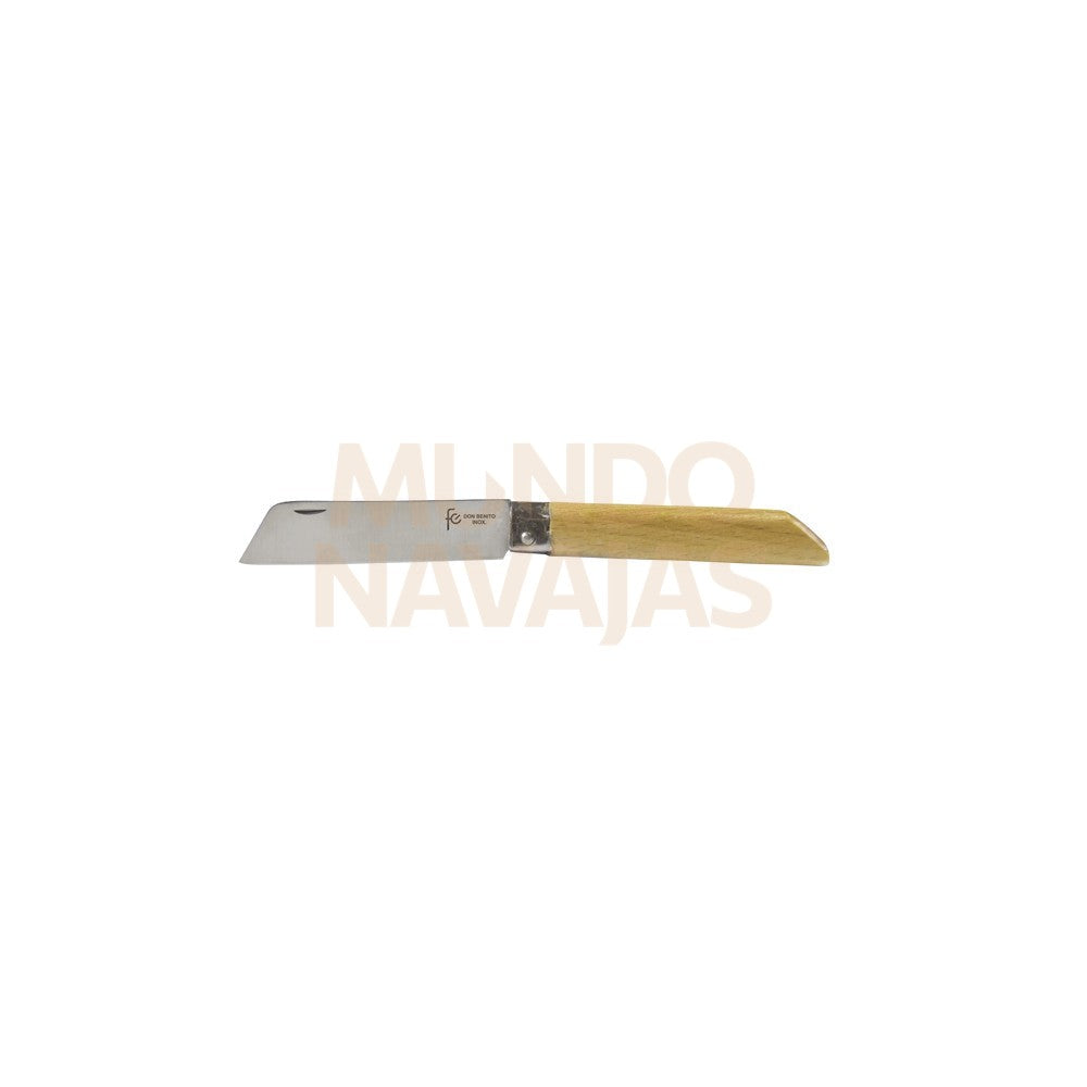 Navaja 87 mm. sin punta mango haya recto