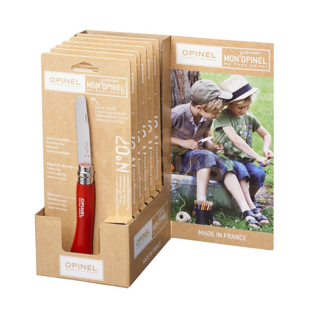 Navaja nº 7vri, p/redonda, rojo "Opinel