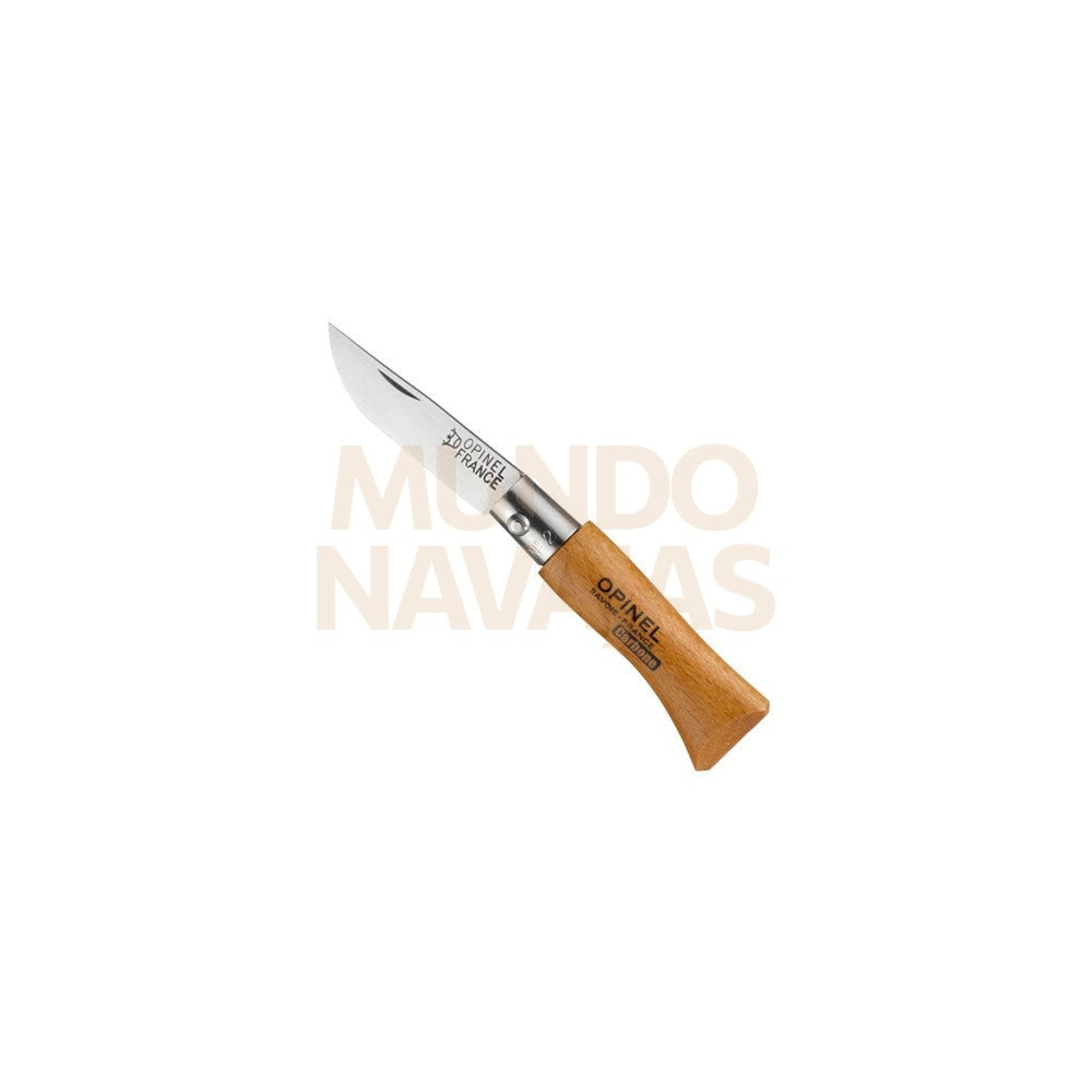 Navaja "Opinel"  hoja 3,5 cm., a.carbono