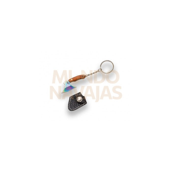 Llavero hacha rainbow largo total 5,20 cm