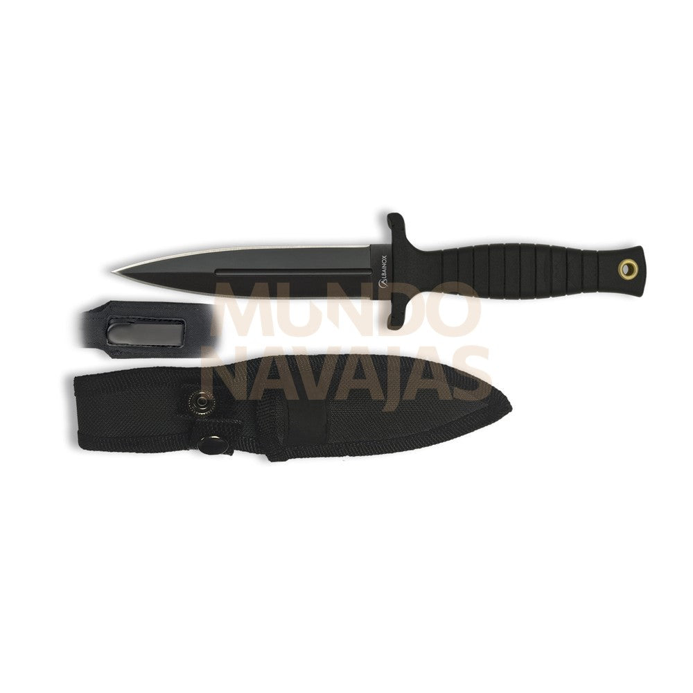 Cuchillo Albainox Negro Funda 12