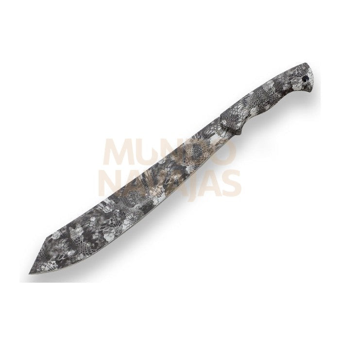 Machete camuflaje JKR con mango de goma y hoja de 36,5 cm
