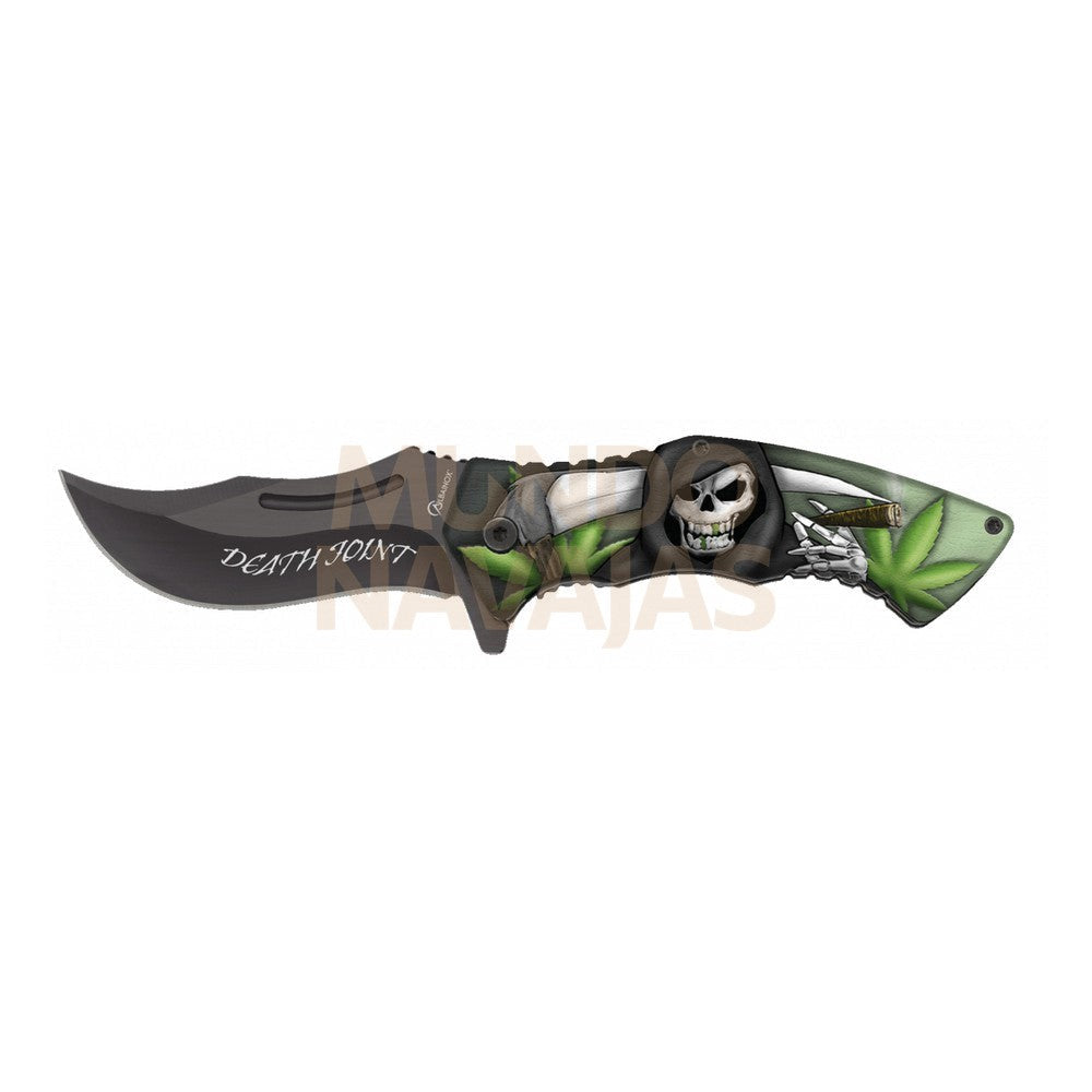 Navaja Albainox 3d Calavera Hoja 8,5 cm