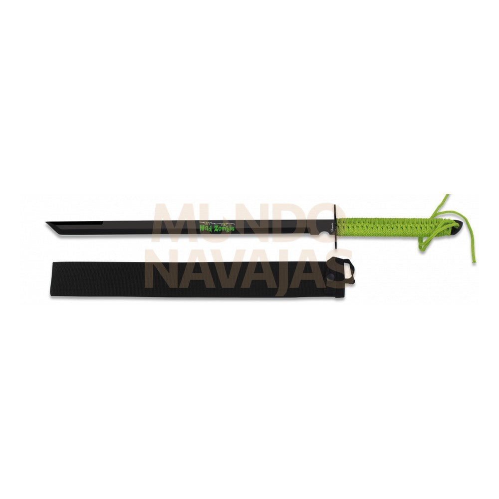 Katana Alb Mad Zombie Hazzard Tsuba