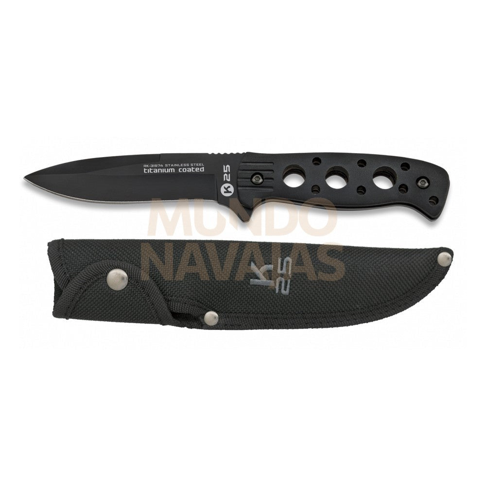 Cuchillo K25 Tactico Funda. 12 cm