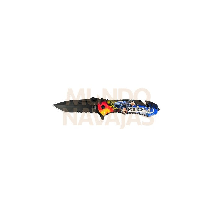 Navaja tactica police hoja 9 cm
