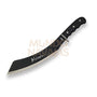 Machete con puño de goma y hoja de 35 cm.