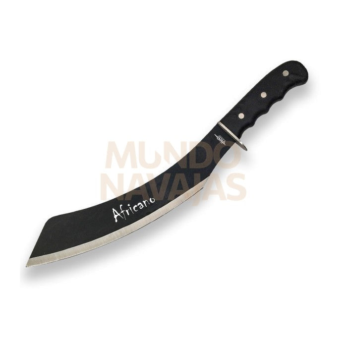 Machete con puño de goma y hoja de 35 cm.