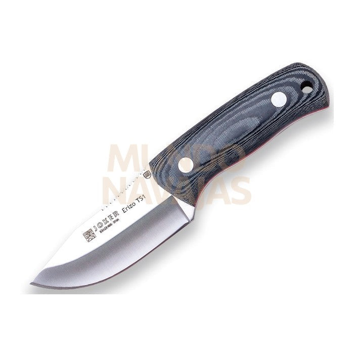 Cuchillo bushcraft Joker Erizo TS1. cuchillo para cuello y cinturón. acero böhler N695....