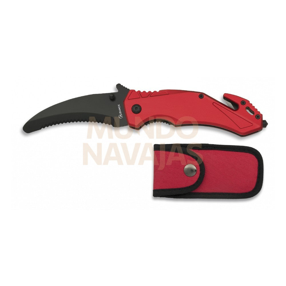 Navaja seguridad roja Albainox. h: 8.5