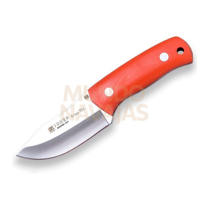 Cuchillo bushcraft Joker Erizo TS1. cuchillo para cuello y cinturón. acero böhler N695....