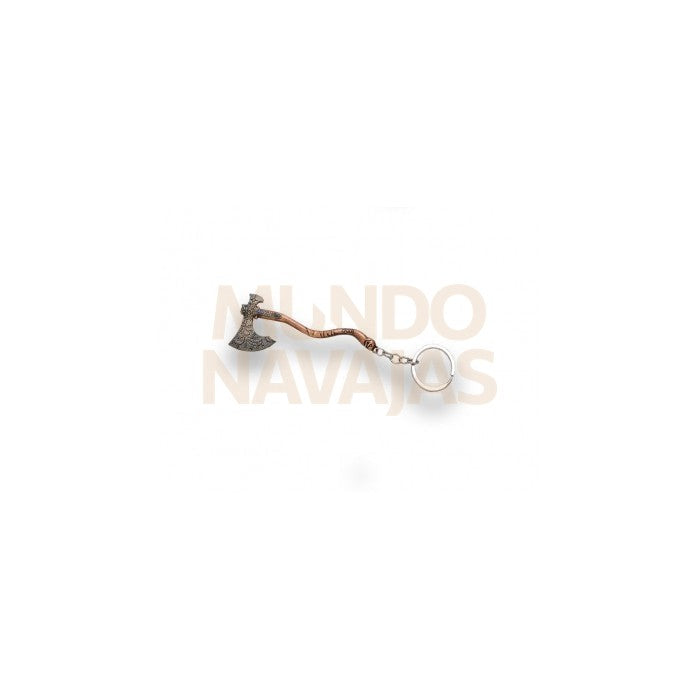 Llavero hacha lotr sin filo largo total 9,5 cm