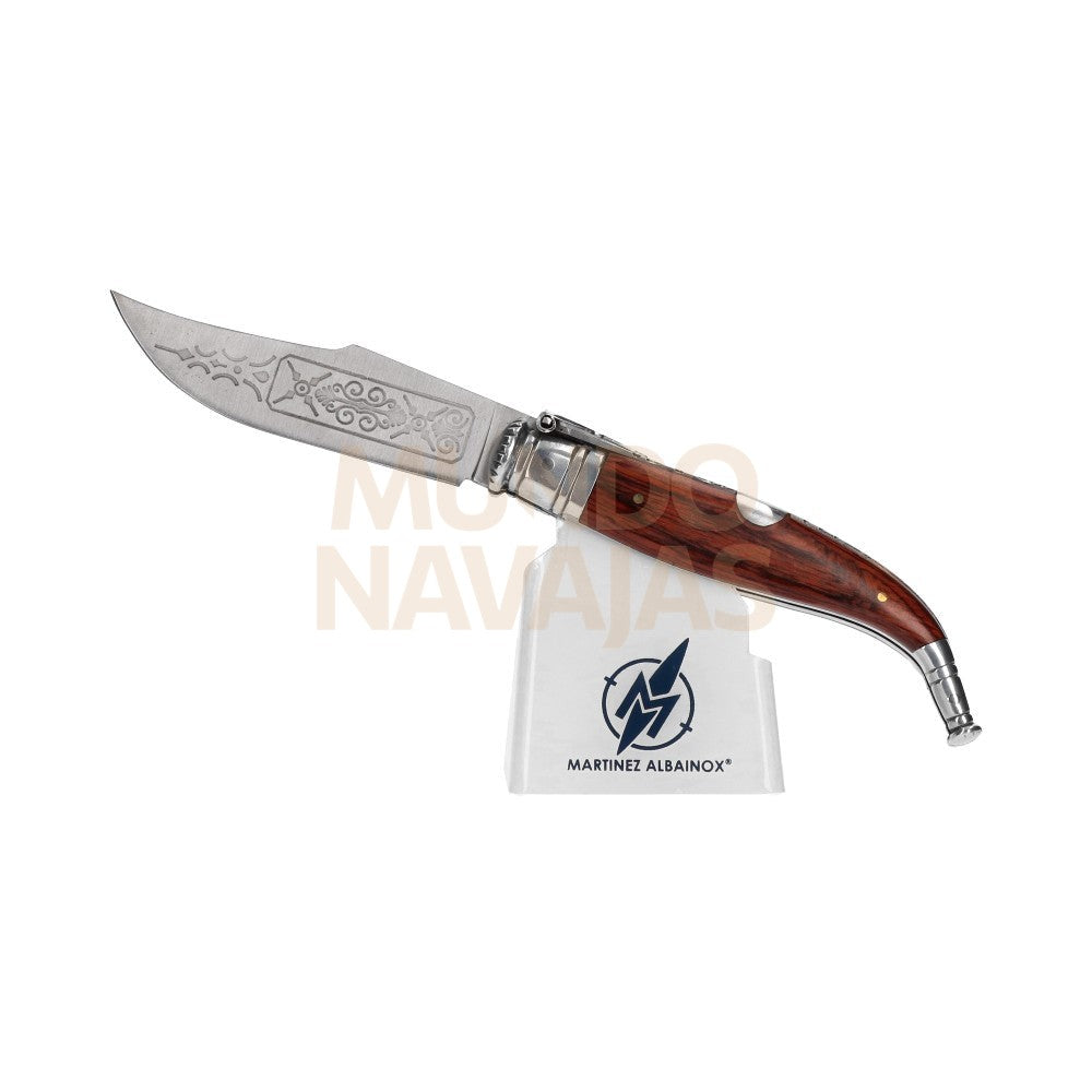 Navaja Teja Lujo Nº1.c/peana Madera. 9 cm