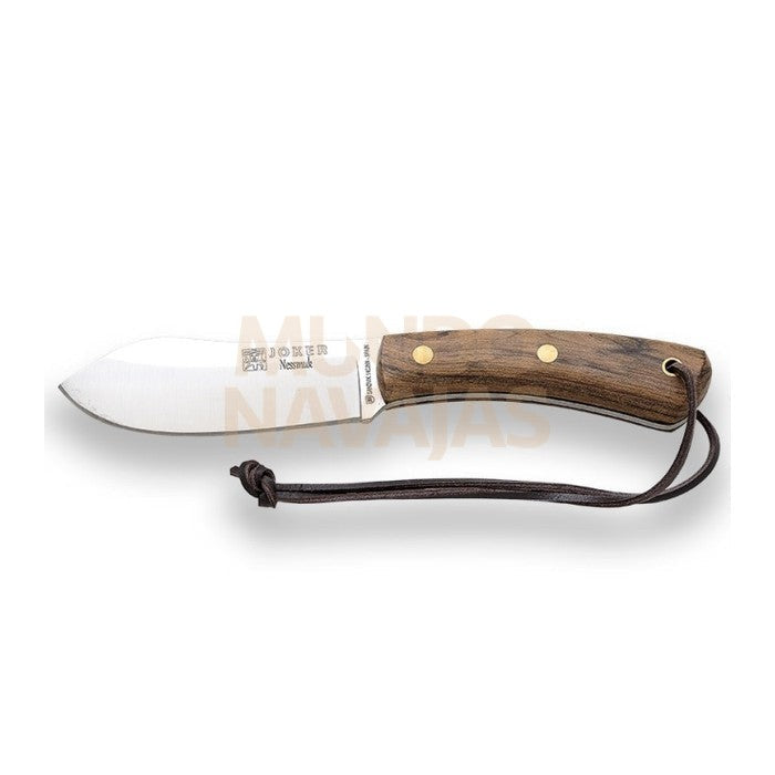 Cuchillo bushcraft Joker Nessmuk , mango de nogal