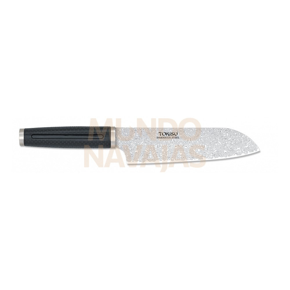 Cuchillo Santoku Tokisu Hoja Damasco, 1